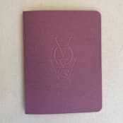 "Luxe Embossed Unisex Vow Books, Set of Two, Lined Paper" - Wedding Vow Books in pink by Eva Tadros
