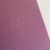"Luxe Embossed Unisex Vow Books, Set of Two, Lined Paper" - Wedding Vow Books in pink by Eva Tadros