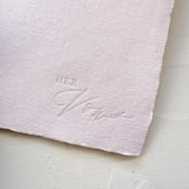 "HIS & HERS Vow Books | letterpressed with silk ribbon - blush" - Wedding Vow Books in pink by Cara Jo Knapp
