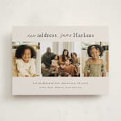 "new address" - Moving Announcements in Taupe by Sara Hicks Malone - Front