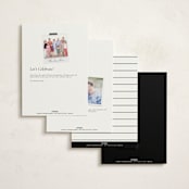 "We Moved" - Moving Announcements in Snow by Angela Garrick - Back of Card Options