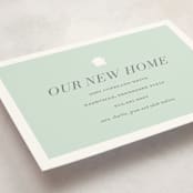 "house and home" - Moving Announcements in Mint by Sara Hicks Malone - Detail