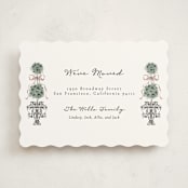 "Hand illustrated Garden Gate" - Moving Announcements in Forest by Jackie Crawford - Front