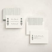 "Hand illustrated Garden Gate" - Moving Announcements in Forest by Jackie Crawford - Assembled