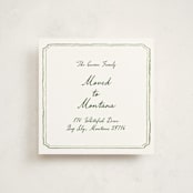 "Handwritten" - Moving Announcements in Moss by Cass Loh - Front