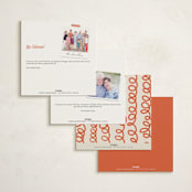 "Come Visit. Call First." - Moving Announcements in Persimmon by Paula Pecevich - Back of Card Options