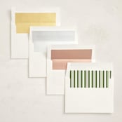 "Nouveau" - Moving Announcements in Evergreen by Susan Zinader - Envelope Liner Options