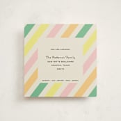 "Coquette" - Moving Announcements in Candy Stripes by Megan Davis - Front