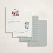 "classic move" - Moving Announcements in Blue Slate by Kanika Mathur - Back of Card Options