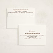"Vintage Stripes" - Moving Announcements in Mocha by Creo Study - FREE Recipient Addressing