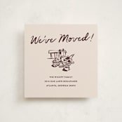 "Breakfast Nook" - Moving Announcements in Fig by Megan Davis - Front