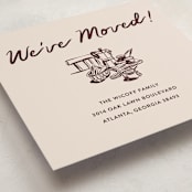 "Breakfast Nook" - Moving Announcements in Fig by Megan Davis - Detail