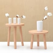 "Halo Bud Vase White" - Vases in white by Tina Frey