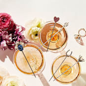 "Wedding cocktail picks" - Wine and Bar Tools in multicolor by Joanna Buchanan