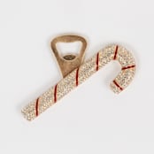 "Candy cane bottle opener" - Wine and Bar Tools in brass by Joanna Buchanan