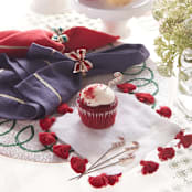 "Candy cane cocktail picks" - Wine and Bar Tools in red by Joanna Buchanan