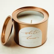 "Wedding Gift Candle White Dress" - Couple Gifts in gold by Jordan Perry
