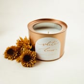 "Wedding Gift Candle White Dress" - Couple Gifts in gold by Jordan Perry