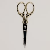 "Vintage Style Scissors Simon Gold" - Couple Gifts in gold by Jordan Perry
