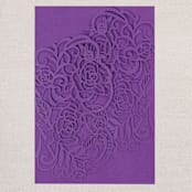 "Qty of 50 Custom Fabulous Asymmetrical Rose Design Laser Cut Wedding Invitation | Other Color Options Available" - Invitation Pockets in multicolor by Papel Custom Design