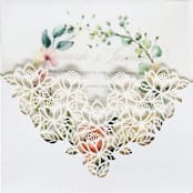 "Floral Laser Cut Invitation Pocket for 6x6 Card | Set of 10 | Envelopes Included" - Invitation Pockets in white by Self Stationery