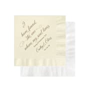 "I Have Found the One Whom My Soul Loves Wedding Napkins" - Napkins in multicolorassorted-colors by Papel Custom Design