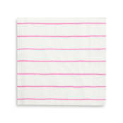 "Cerise Frenchie Stripes Large Napkins" - Napkins in pink by Jollity and Co