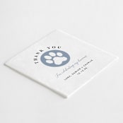 "Pet Gratitude Digital Beverage Napkin" - Napkins in white by Papel Custom Design