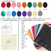 "Perfect Day Napkin" - Napkins in multicolorassorted-colors by Papel Custom Design