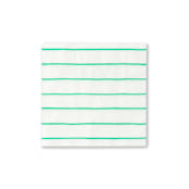 "Frenchie Stripes Petite Napkins" - Napkins in green by Jollity and Co