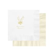 "Custom Champagne Glasses Napkin - Pack of 100" - Napkins in multicolorassorted-colors by Papel Custom Design