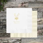 "Custom Champagne Glasses Napkin - Pack of 100" - Napkins in multicolorassorted-colors by Papel Custom Design