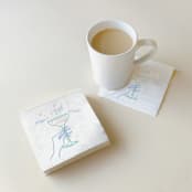 "Champagne Pop, Fizz, Clink Napkin Pack, cocktail size, pack of 50" - Napkins in white by ForYourParty