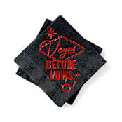 "Vegas Before Vows Napkin Pack, cocktail size, pack of 50" - Napkins in black by ForYourParty