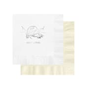 "Just Married Car Custom Napkin - Pack of 100" - Napkins in multicolorassorted-colors by Papel Custom Design