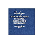 "Custom Foil Expressing Gratitude Napkin" - Napkins in multicolorassorted-colors by Papel Custom Design