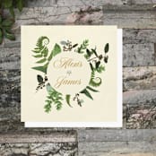 "Mixed Greenery Wedding Napkins" - Napkins in multicolorassorted-colors by Papel Custom Design