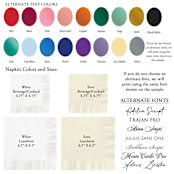 "Mixed Greenery Wedding Napkins" - Napkins in multicolorassorted-colors by Papel Custom Design