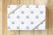 "polar winter bear pattern" - Wrapping Paper in wintermoon by blackwhite press - Front