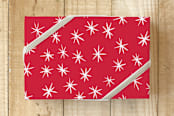 "Star Light Star Bright" - Wrapping Paper in Ruby by Katie Jarman - Front