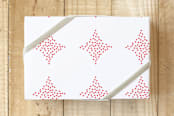 "Diamond Studded" - Wrapping Paper in Bright Berry by Kristie Kern - Front