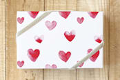 "A gift from the heart" - Wrapping Paper in Passion by Claudia Orengo - Front