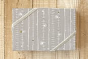 "Soft Flower Garlands" - Wrapping Paper in Warm Grey by Aspa Gika - Front