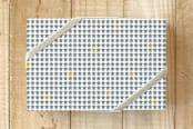 "Light the Lights" - Wrapping Paper in comfort grey by Debra Pruskowski - Front