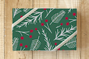 "Frosty Pine Forest" - Wrapping Paper in Forest by Jennifer Holbrook - Front