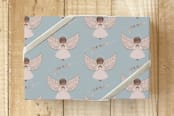 "Angels' Present" - Wrapping Paper in Heaven by Patricia Bacchus - Front