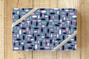 "Holiday Stylish Organic Oval Dots" - Wrapping Paper in Soft Blue by Michelle Locklear - Front