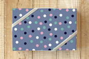 "Holiday Stylish Polka Dots" - Wrapping Paper in Sassy Pink by Michelle Locklear - Front