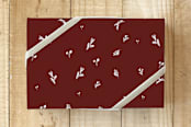 "pinecone dots" - Wrapping Paper in Cranberry by Lea Velasquez - Front