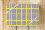 "IIIuminating Squares" - Wrapping Paper in IIIuminating Yellow by Michelle Locklear - Front